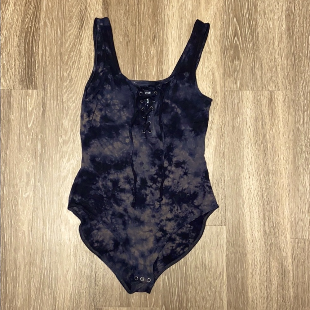 American Eagle Bleach dye body suit